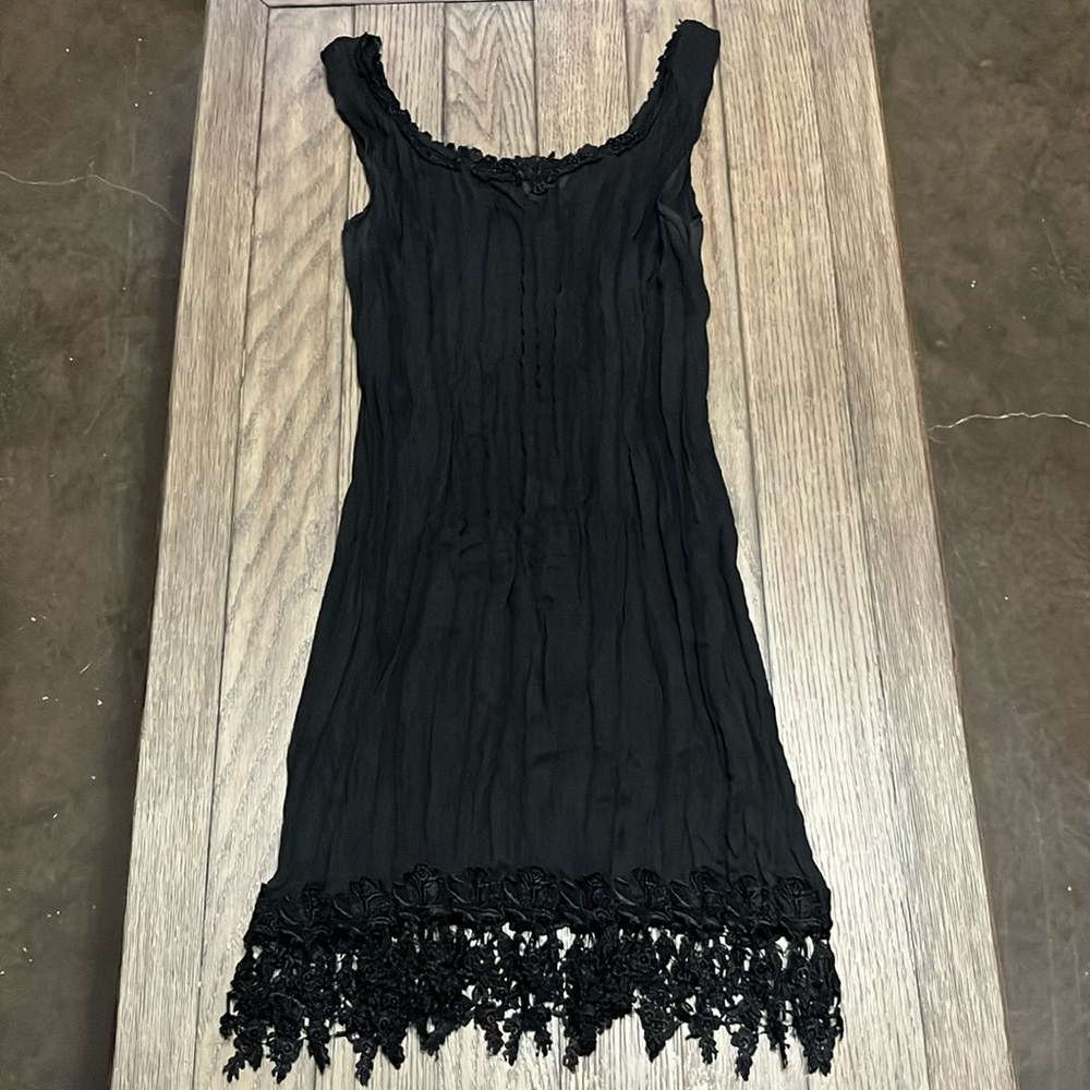 90s Alexander Brown Lace Slip Dress